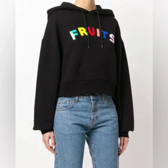 ETRE CECILE
Être Cécile Fruits Hooded Sweatshirt - Black - Picture 3 of 6